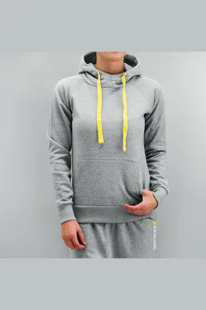 Dangerous DNGRS Graffiti Ladies Hoody Grey Melange/Blazing Yellow
