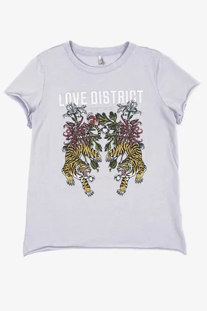 ONLY Světle fialové holčičí tričko Lucy - unisex