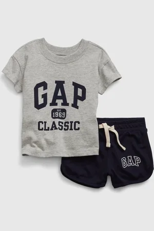 GAP Body, overaly, sety - Baby set s logem 1969 Šedá