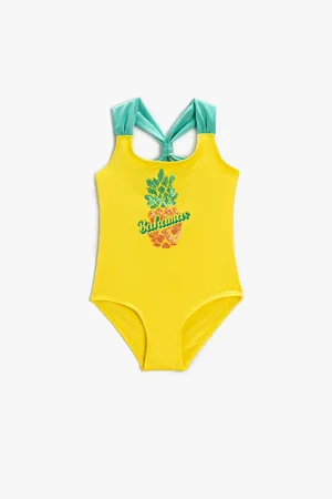Koton Swimsuit Stamp Detail Pineapple Printed