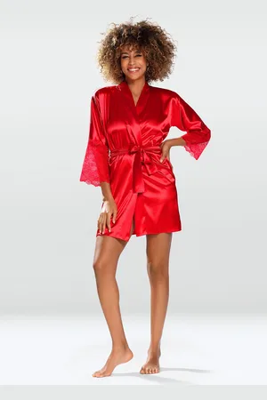 DKaren Peignoir Cameron Red Red