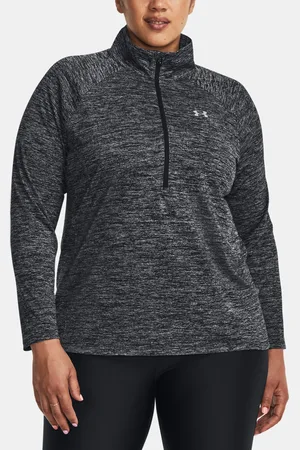 Under Armour Tričko UA Tech 1/2 Zip - Twist&-BLK - Dámské