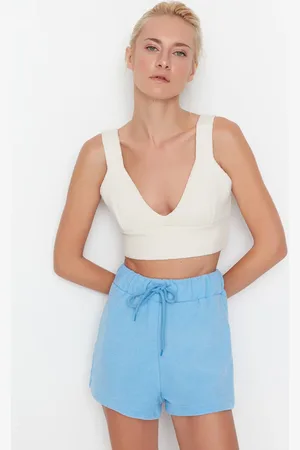 Trendyol Blue Basic Knit Shorts & Bermuda