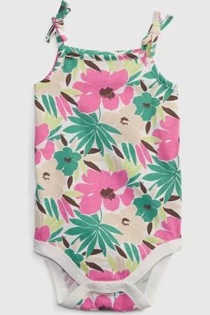 GAP Baby květované body organic - Holky