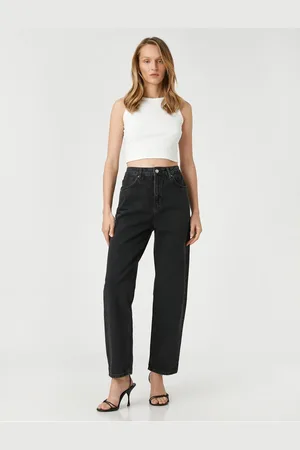 Koton Straight Leg Jeans Regular Cut High Waist - Eve Jean