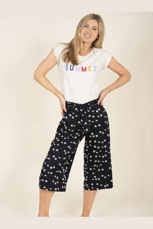 Brakeburn Tmavě modré květované culottes - Dámské