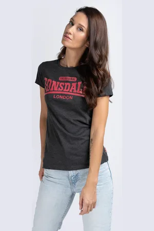Lonsdale London Dámské tričko 114026-Marl Black
