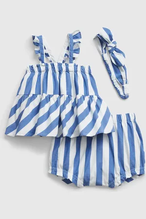 GAP Baby pruhovaný outfit set - Holky
