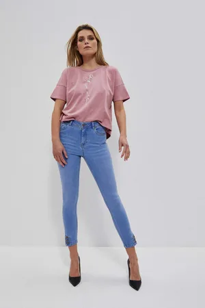 MOODO Dámské rifle Skinny fit