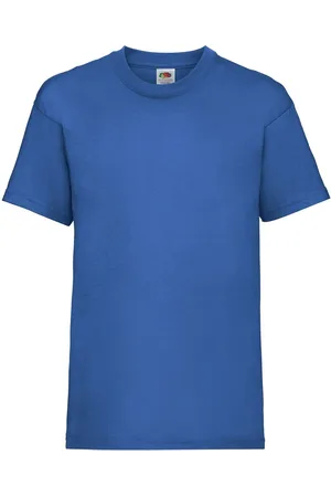 Fruit Of The Loom Blue Cotton T-shirt