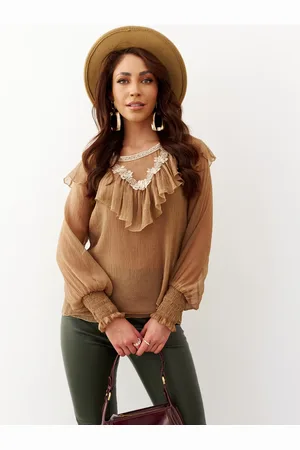 Cocomore Caramel blouse cmgBL1931.camel