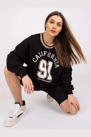 Fancy Černá žerzejová halenka s dresem Suzanne