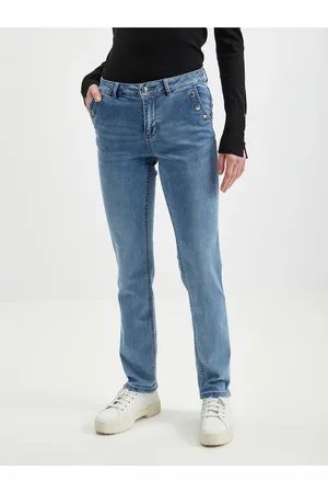 ORSAY Světle modré dámské straight fit džíny - Dámské