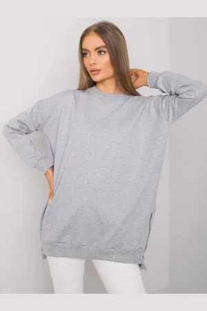 BASIC FEEL GOOD Dámská melanžová tunika se zapínáním na zip