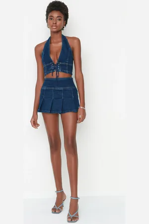 Trendyol Dámská sukně Denim