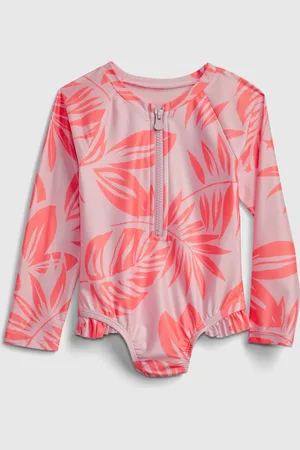 GAP Dětské plavky print swim rash guard one-piece - Holky