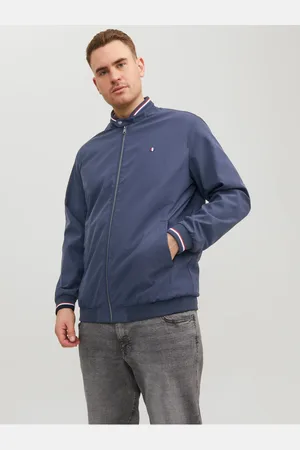 JACK & JONES Tmavě modrý pánský bomber Brando - Pánské