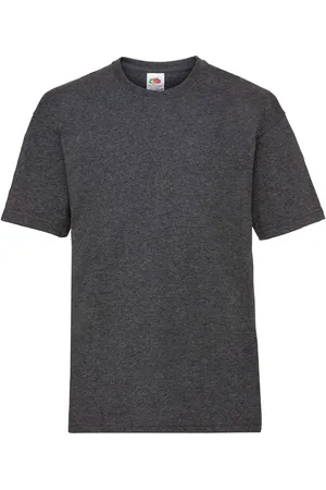 Fruit Of The Loom Grey Cotton T-shirt