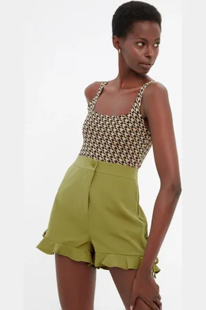 Trendyol Khaki Tie Shorts & Bermuda
