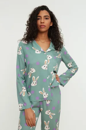 Trendyol Dámské pyžamo Rabbit patterned