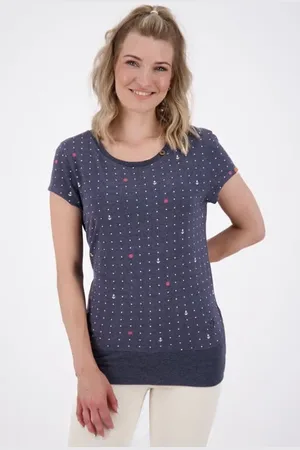 alife kickin Tričko COCOAK B Marine Melange