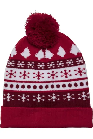 Urban classics Christmas Beanie Dots red/white