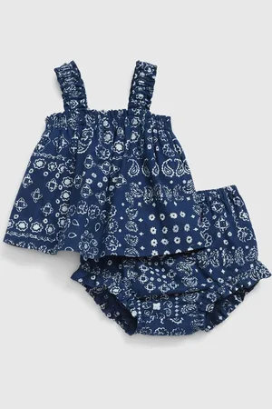 GAP Baby lněný set top a kraťasy - Holky