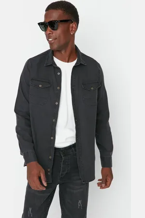 Trendyol Pánská košile Denim