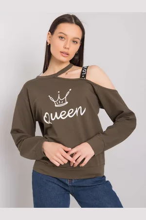 Fancy Khaki dámská halenka s rozparkem