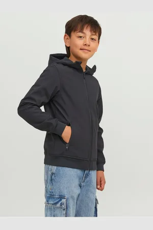 JACK & JONES Černá klučičí softshellová bunda Basic - Kluci