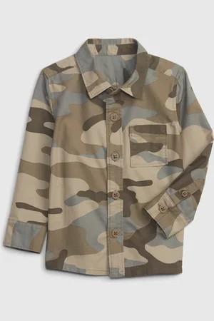 GAP Dětská košile s army vzorem - Kluci