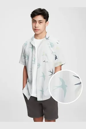 GAP Dětská košile teen camp shirt - Kluci