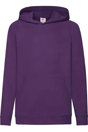 Fruit Of The Loom Purple Kids Hoodie