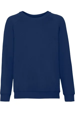 Fruit Of The Loom Granatowa bluza dziecięca Raglan Sweat