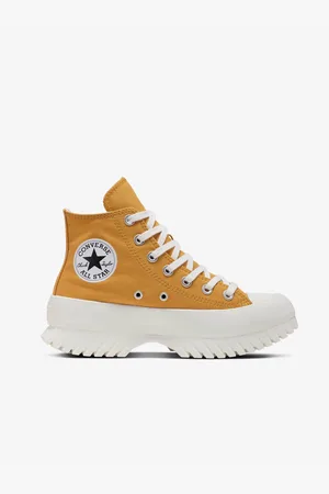 Converse Hořčicové dámské kotníkové tenisky na platformě Chuck T - Dámské