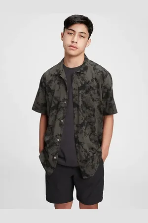 GAP Dětská košile teen camp shirt - Kluci