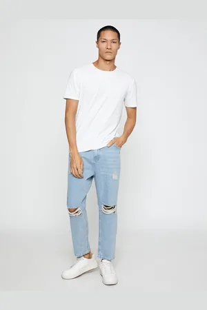 Koton Loose Fit Ripped Trousers - Steve Jean