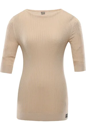NAX Dámské triko s tříčtvrtečním rukávem NOVAKA beige