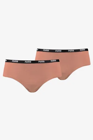 PUMA 2PACK dámské kalhotky hnědé