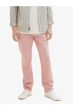 TOM TAILOR Světle růžové pánské straight fit džíny - Pánské