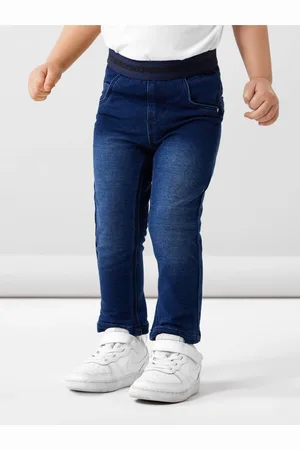 NAME IT Tmavě modré holčičí slim fit džíny Salli - Holky