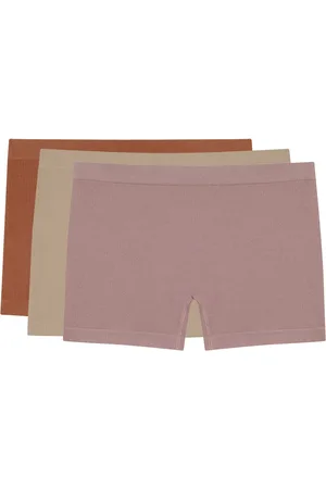 LOS OJOS 3 Pieces Ribbed Seamless Boxer Briefs