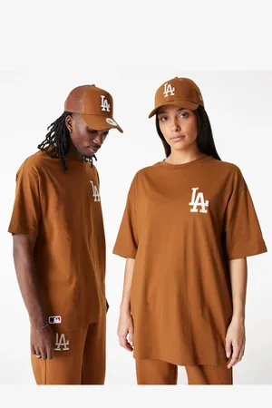 New Era Hnědé unisex tričko League essentials lc os tee LOSDOD - Pánské
