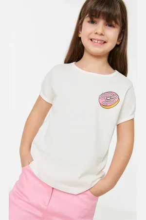 Trendyol Tričko - Ecru - Regular fit