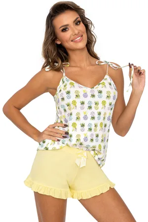 DONNA Pyžamo Ananas 1/2 Žlutá Žlutá