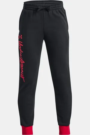 Under Armour Tepláky UA Rival Fleece Script Jgrs-BLK - Kluci