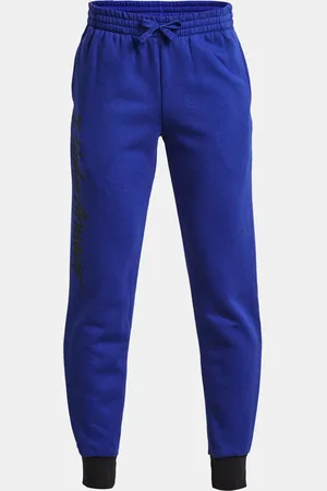 Under Armour Tepláky UA Rival Fleece Script Jgrs-BLU - Kluci