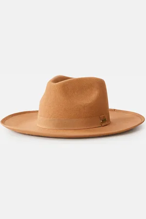 Rip Curl Klobouk VALLEY WIDE BRIM WOOL FELT Light Brown