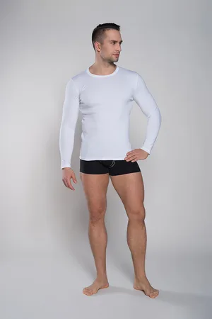 Italian Fashion Tričko Paco s dlouhým rukávem - bílé