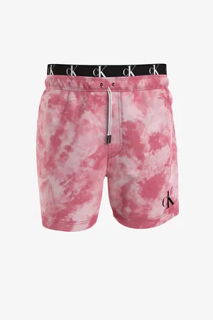 Calvin Klein Růžové batikované pánské plavky Underwear - Pánské